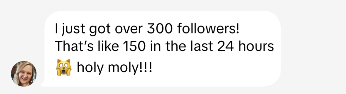 Message from a client