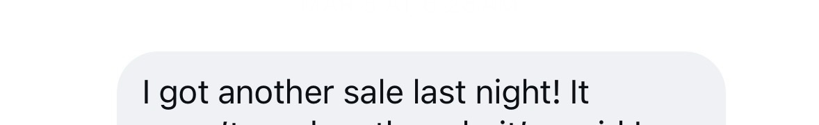 Message from a client