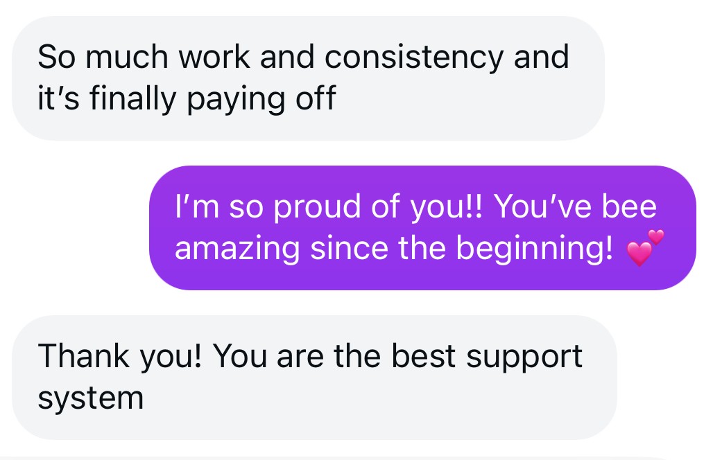 Message from a client