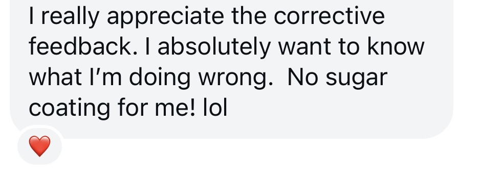 Message from a client