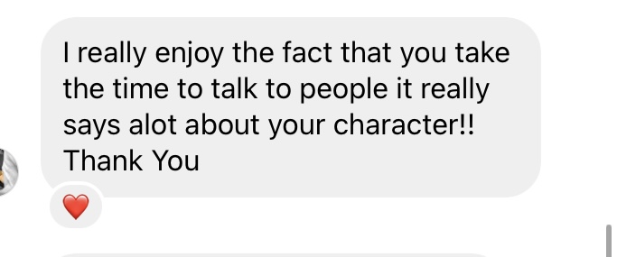 Message from a client